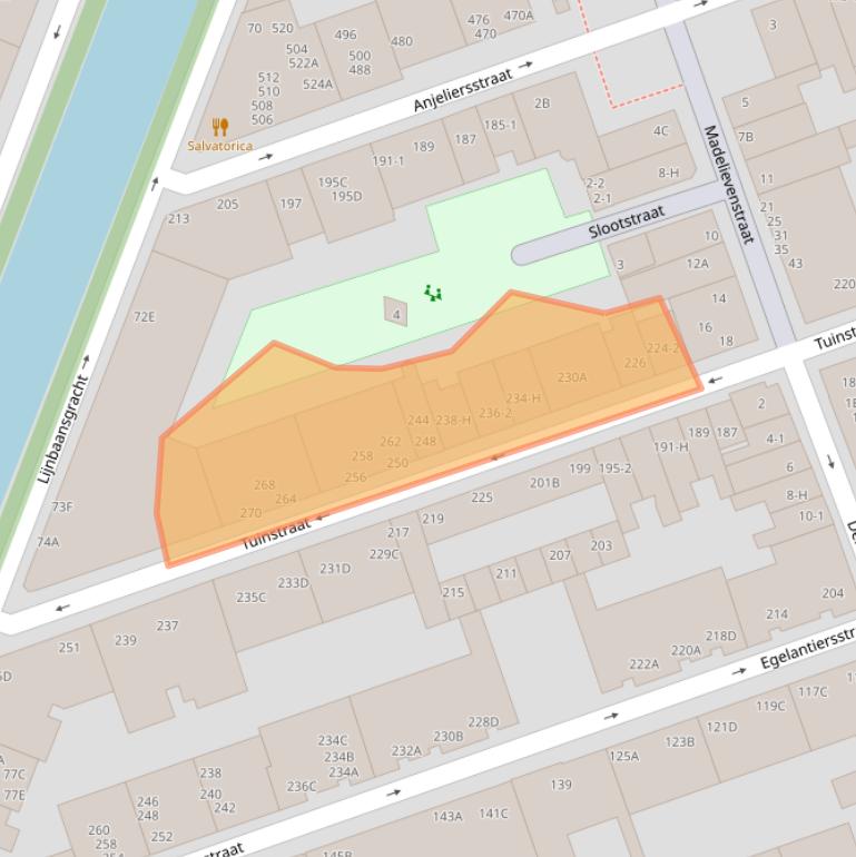 Kaart van postcodegebied 1015PK.