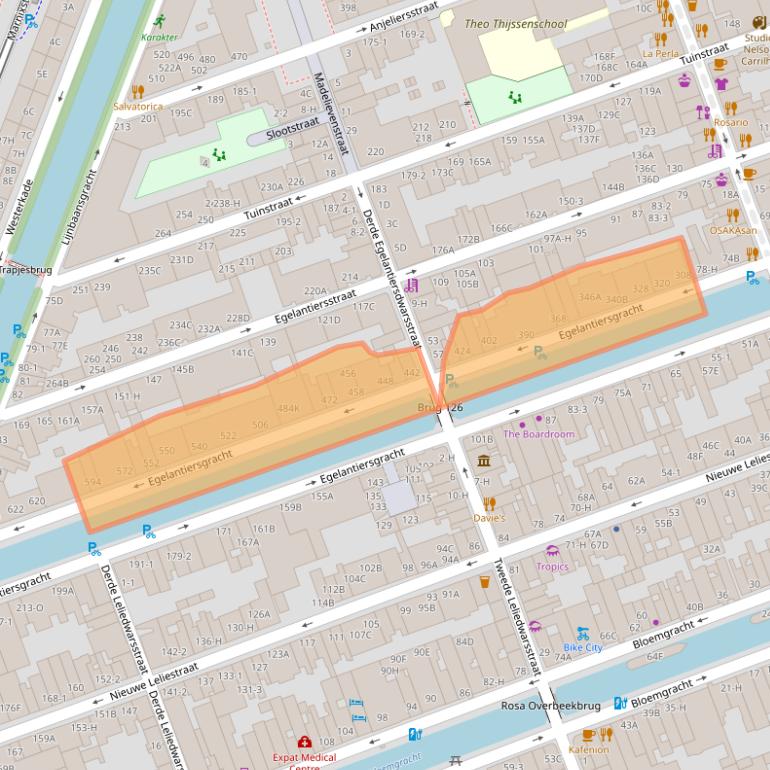 Kaart van postcodegebied 1015RR.