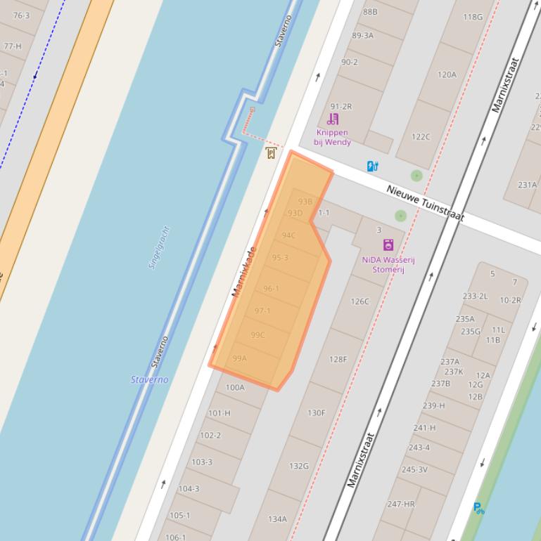 Kaart van postcodegebied 1015ZJ.