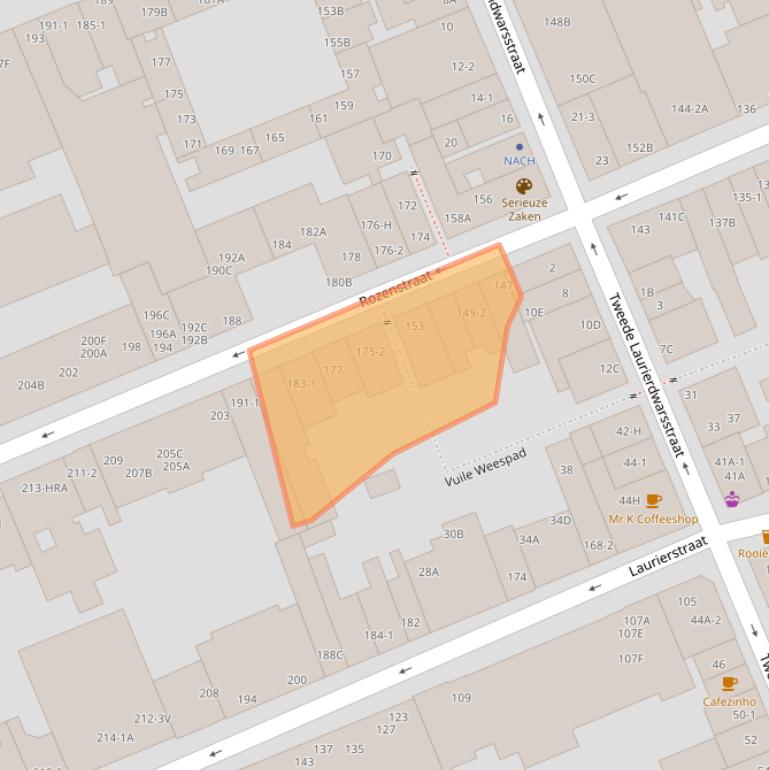 Kaart van postcodegebied 1016NR.