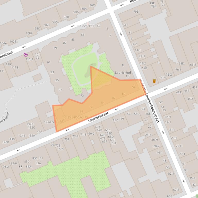 Kaart van postcodegebied 1016PP.