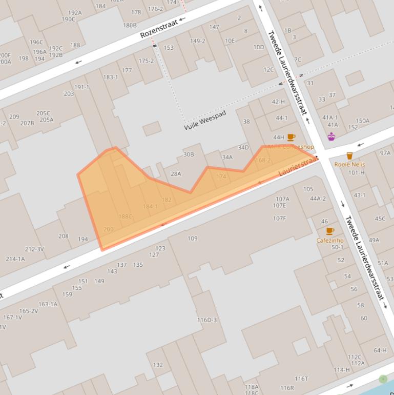 Kaart van postcodegebied 1016PS.