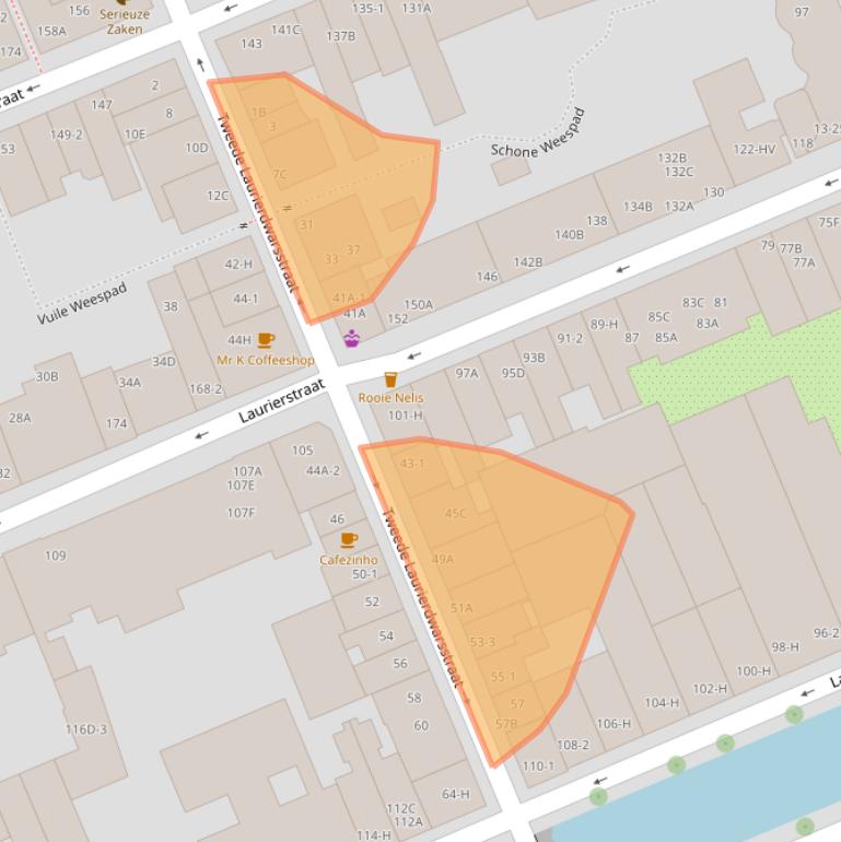 Kaart van postcodegebied 1016RA.