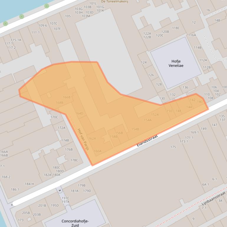 Kaart van postcodegebied 1016SJ.