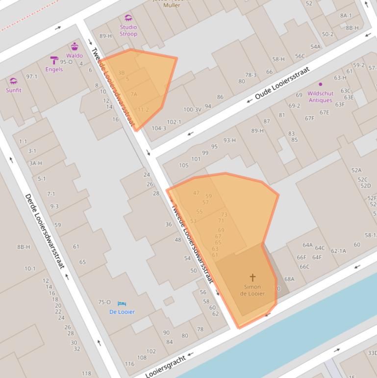 Kaart van postcodegebied 1016VN.