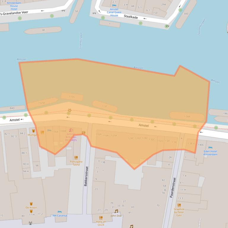 Kaart van postcodegebied 1017AD.