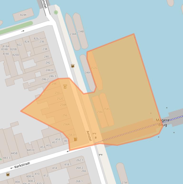 Kaart van postcodegebied 1017AL.