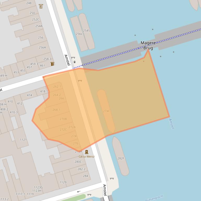 Kaart van postcodegebied 1017AM.