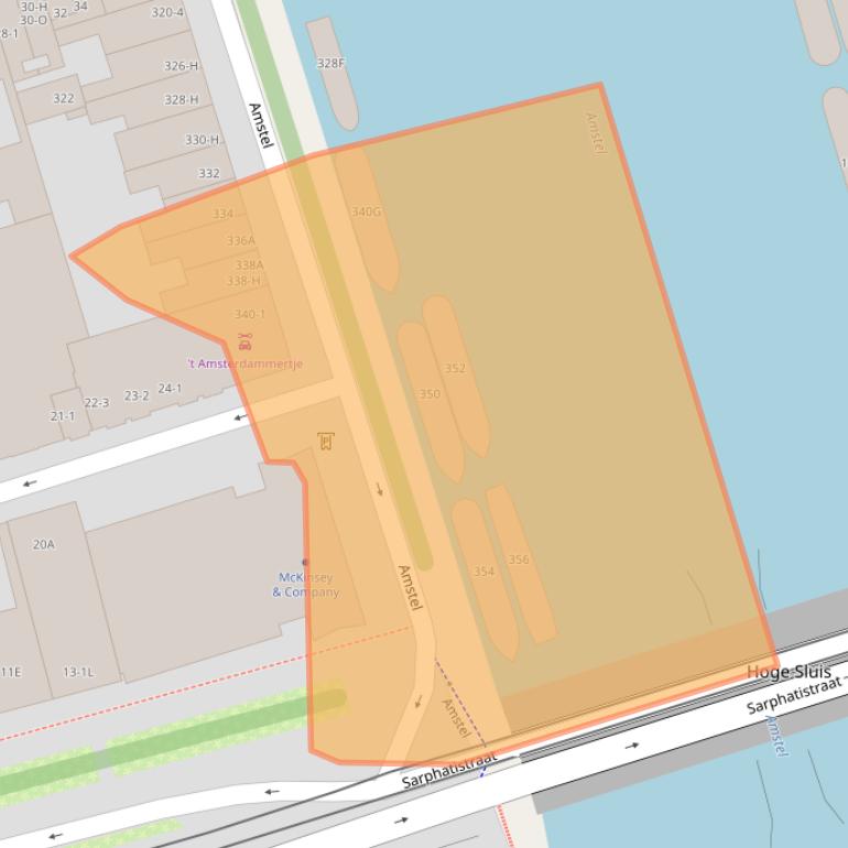 Kaart van postcodegebied 1017AS.