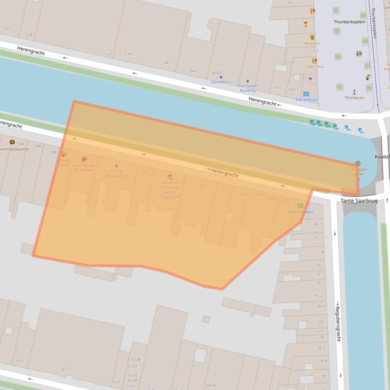 Kaart van postcodegebied 1017CC.