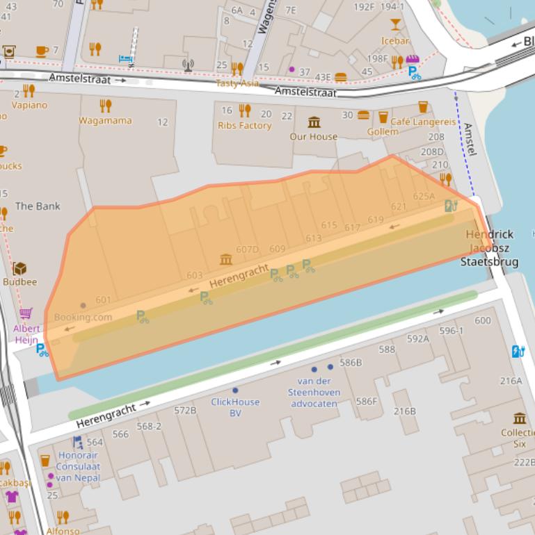 Kaart van postcodegebied 1017CE.