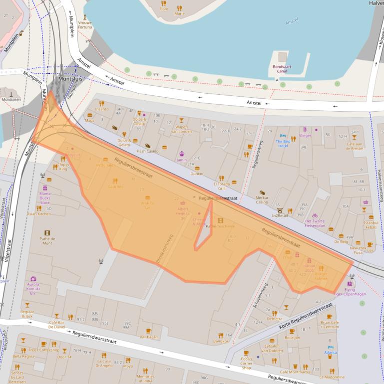 Kaart van postcodegebied 1017CN.