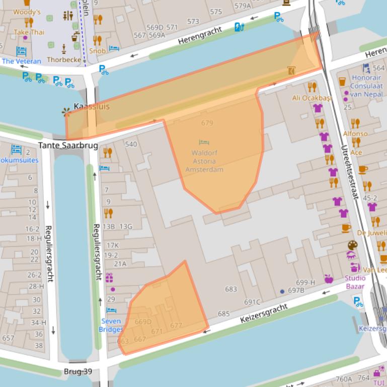 Kaart van postcodegebied 1017DV.