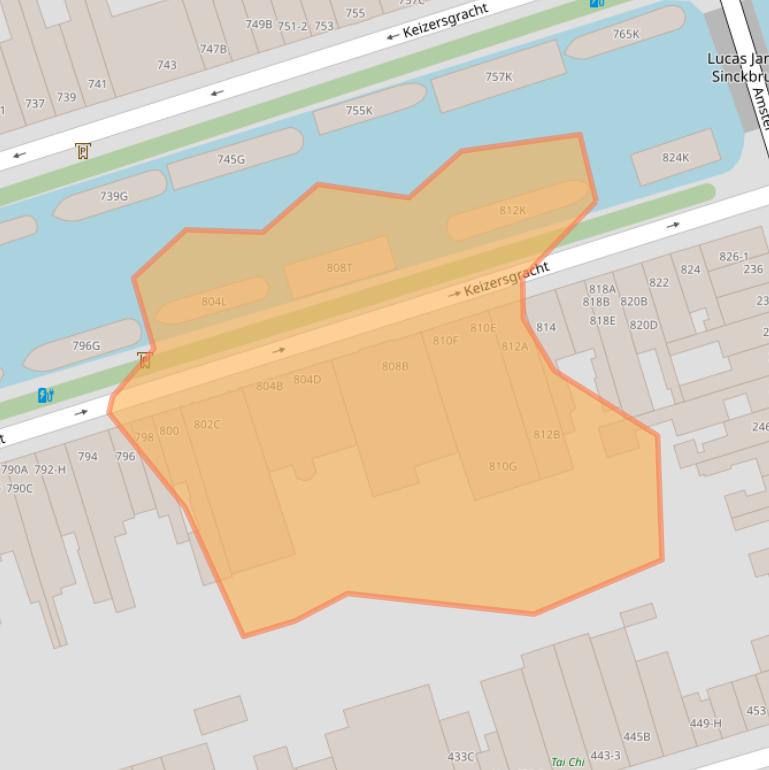 Kaart van postcodegebied 1017ED.