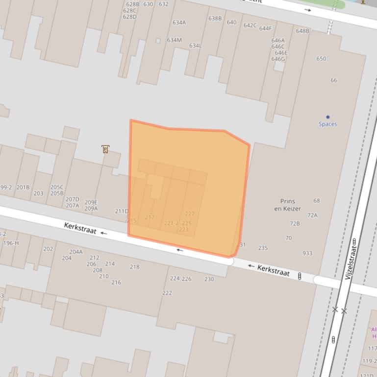 Kaart van postcodegebied 1017GK.