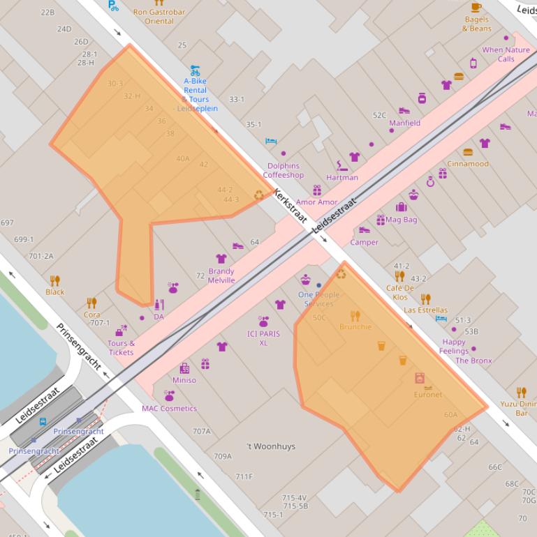 Kaart van postcodegebied 1017GM.