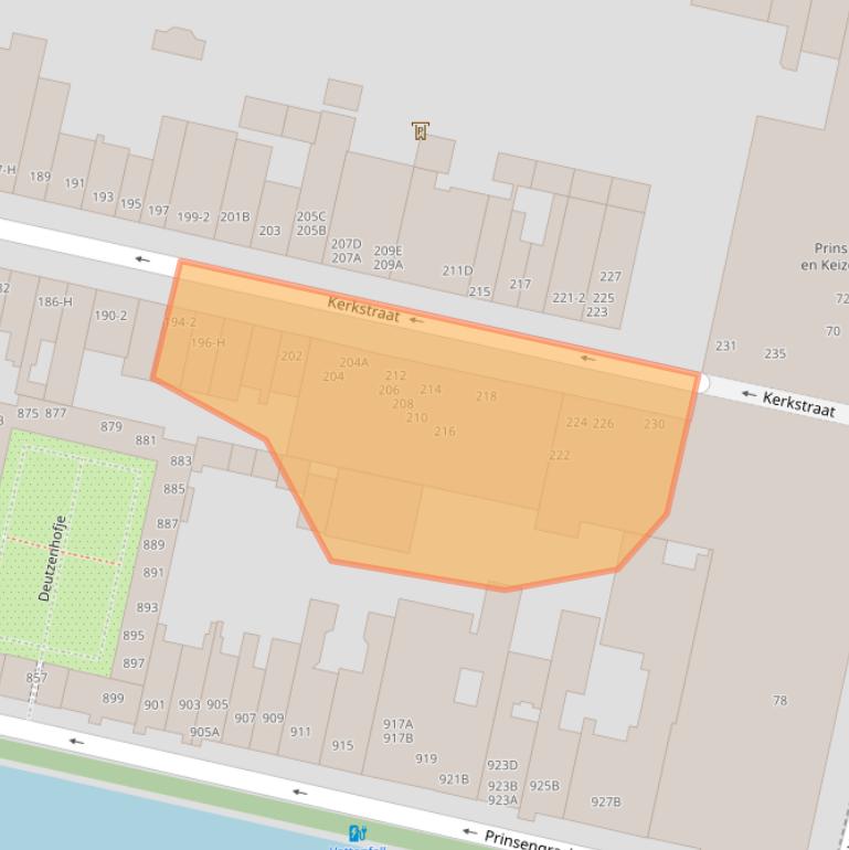 Kaart van postcodegebied 1017GV.