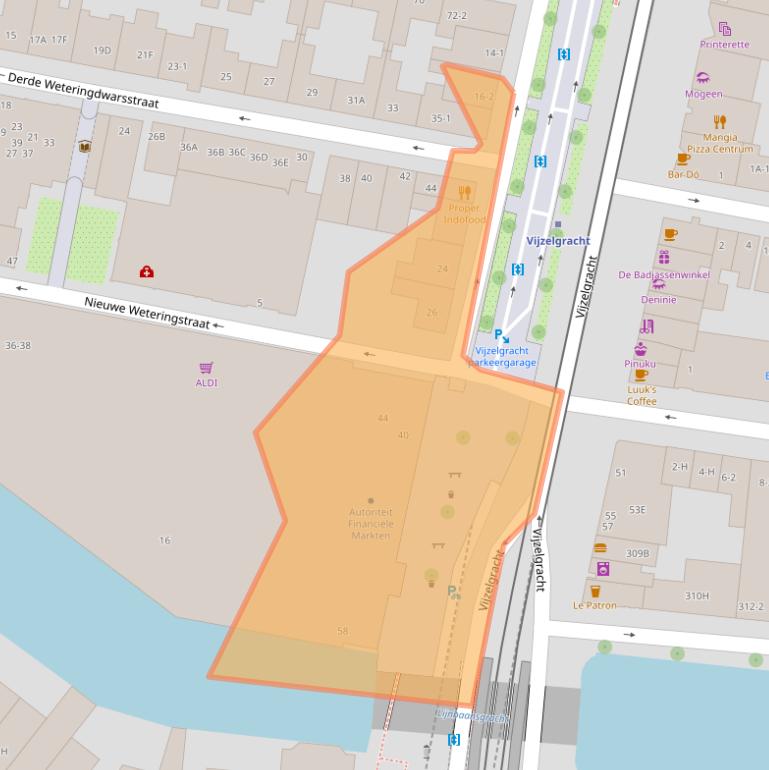 Kaart van postcodegebied 1017HS.