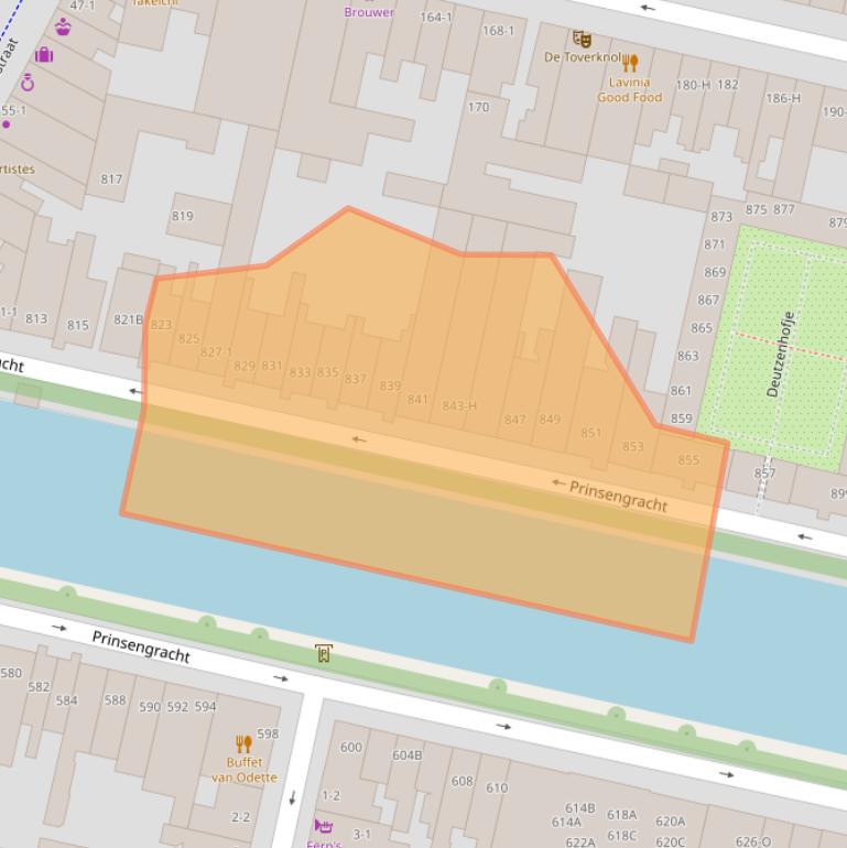 Kaart van postcodegebied 1017KB.