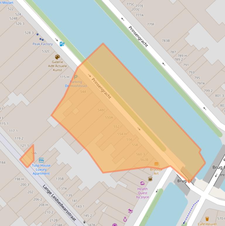 Kaart van postcodegebied 1017KK.