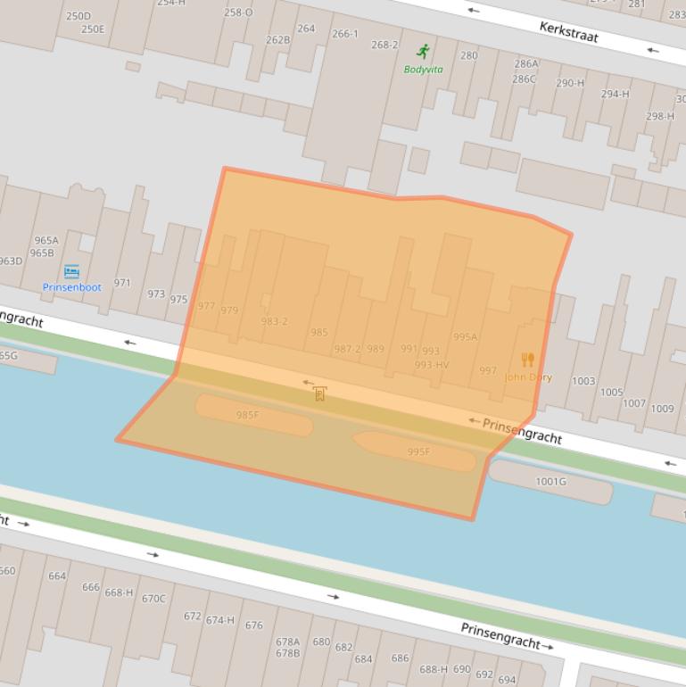 Kaart van postcodegebied 1017KM.