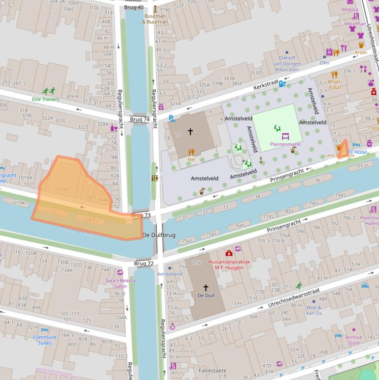 Kaart van postcodegebied 1017KP.