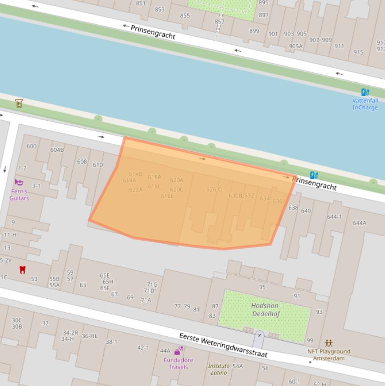 Kaart van postcodegebied 1017KT.