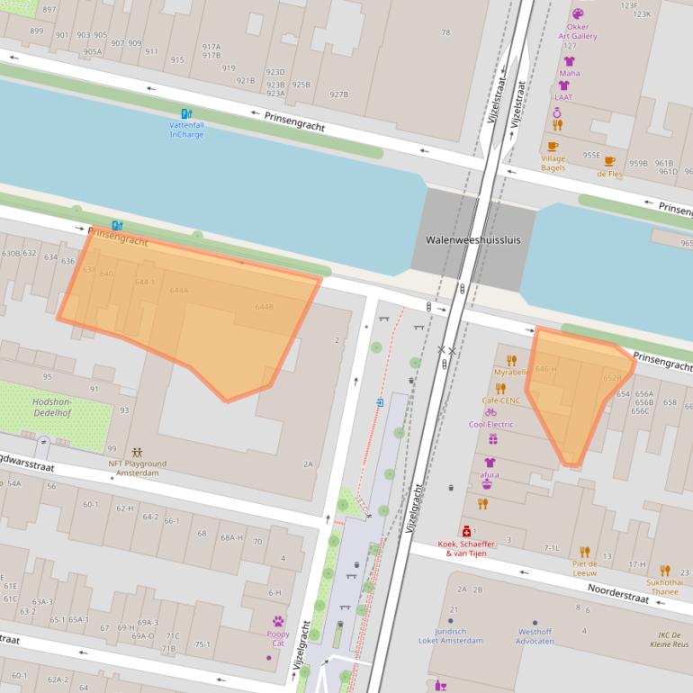 Kaart van postcodegebied 1017KV.