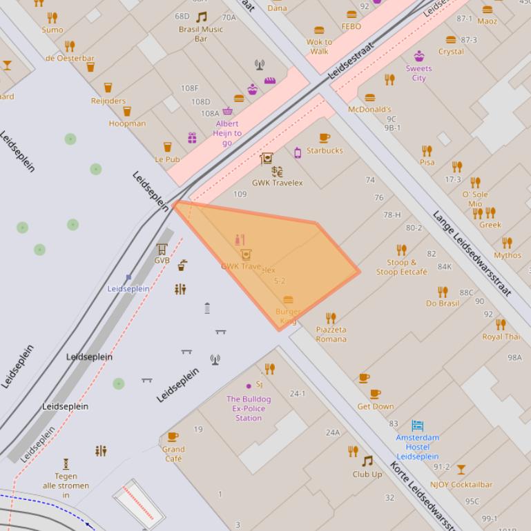 Kaart van postcodegebied 1017PR.