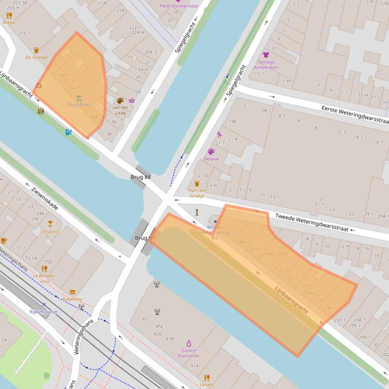 Kaart van postcodegebied 1017RM.