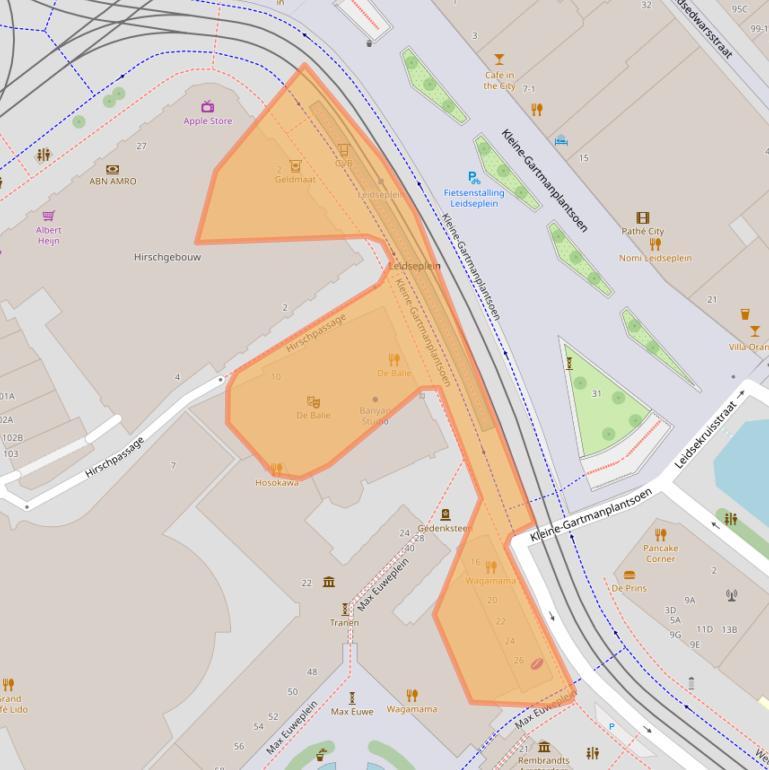 Kaart van postcodegebied 1017RR.