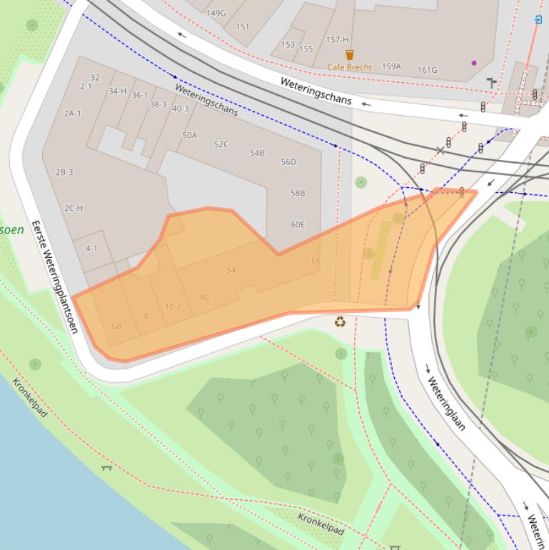 Kaart van postcodegebied 1017SK.