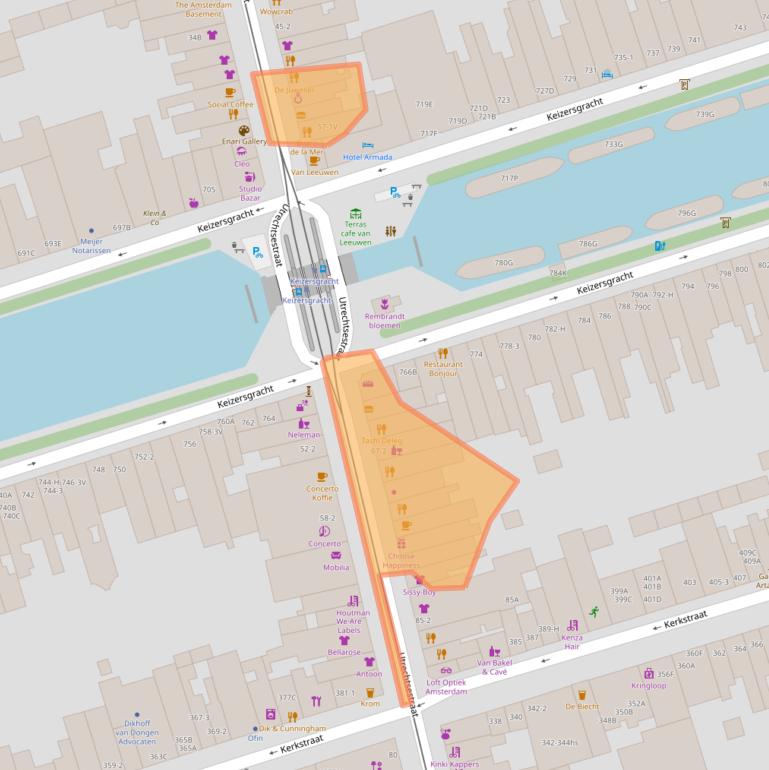 Kaart van postcodegebied 1017VJ.