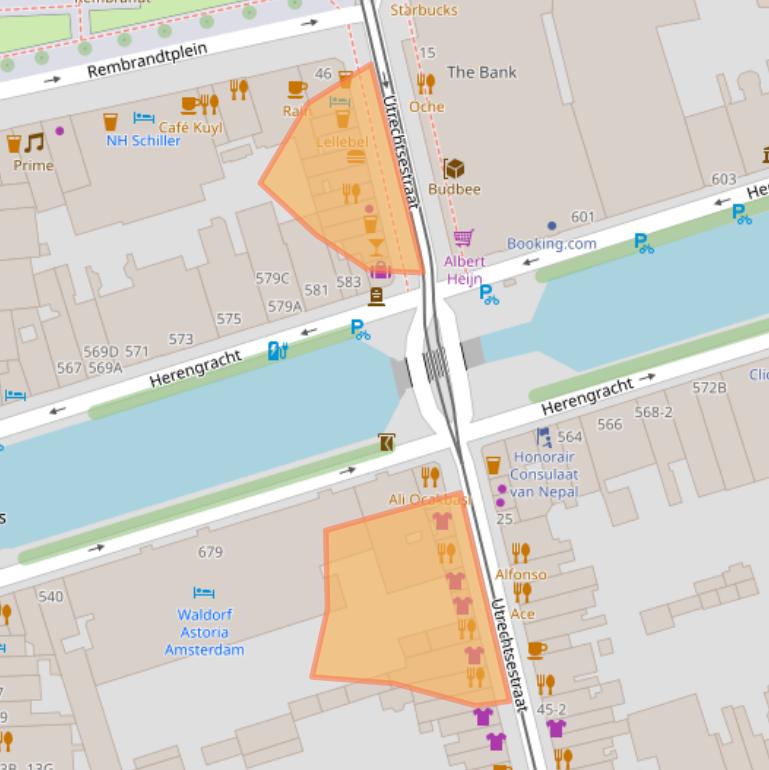 Kaart van postcodegebied 1017VN.