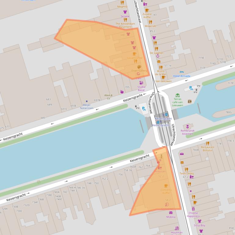 Kaart van postcodegebied 1017VP.