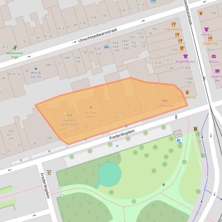 Kaart van postcodegebied 1017XM.