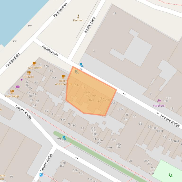 Kaart van postcodegebied 1018BL.