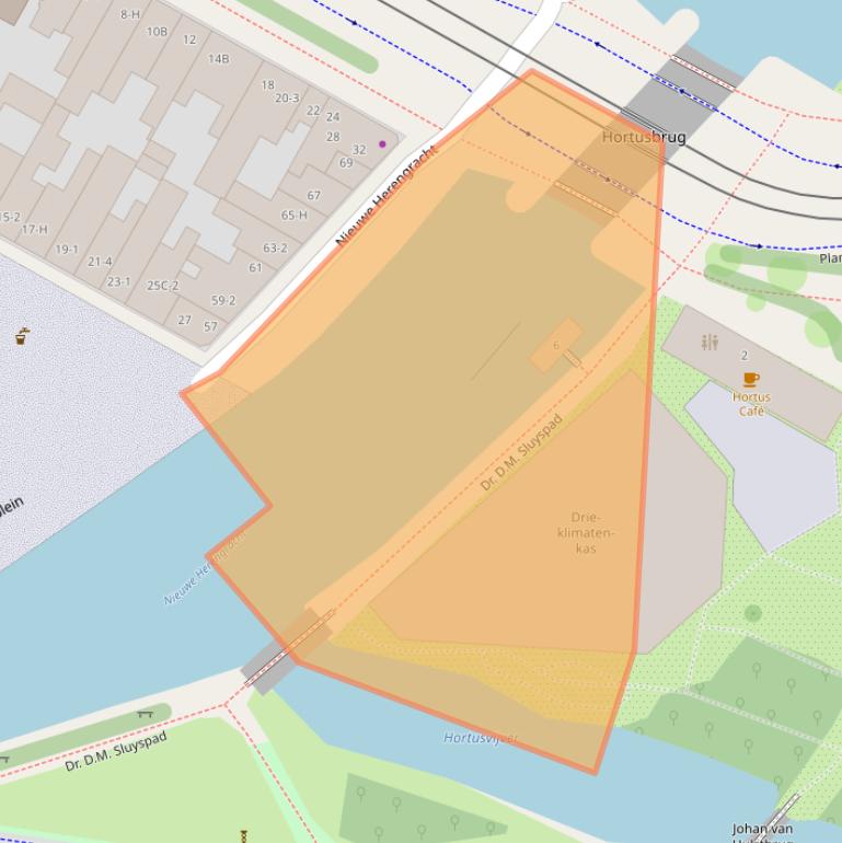 Kaart van postcodegebied 1018DV.