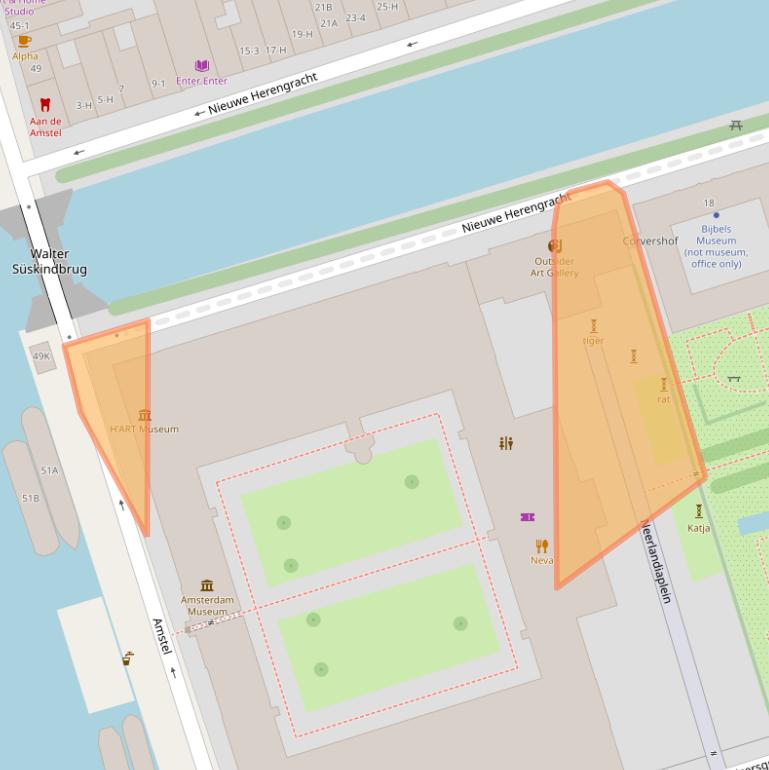 Kaart van postcodegebied 1018EH.