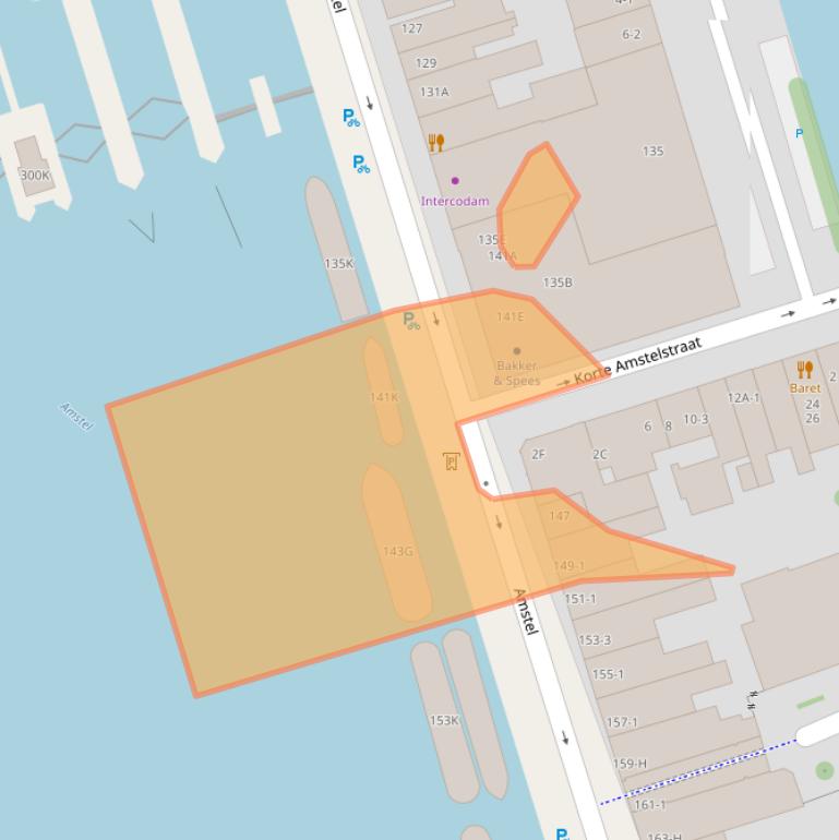 Kaart van postcodegebied 1018EP.