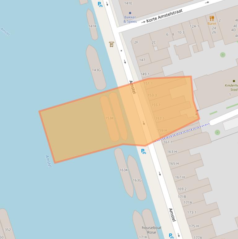 Kaart van postcodegebied 1018ER.