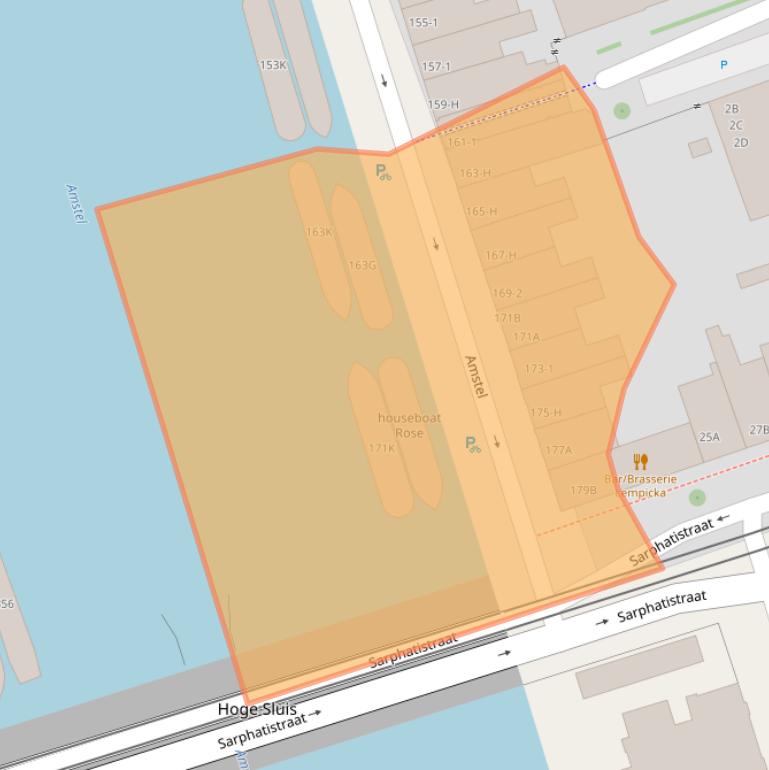 Kaart van postcodegebied 1018ES.