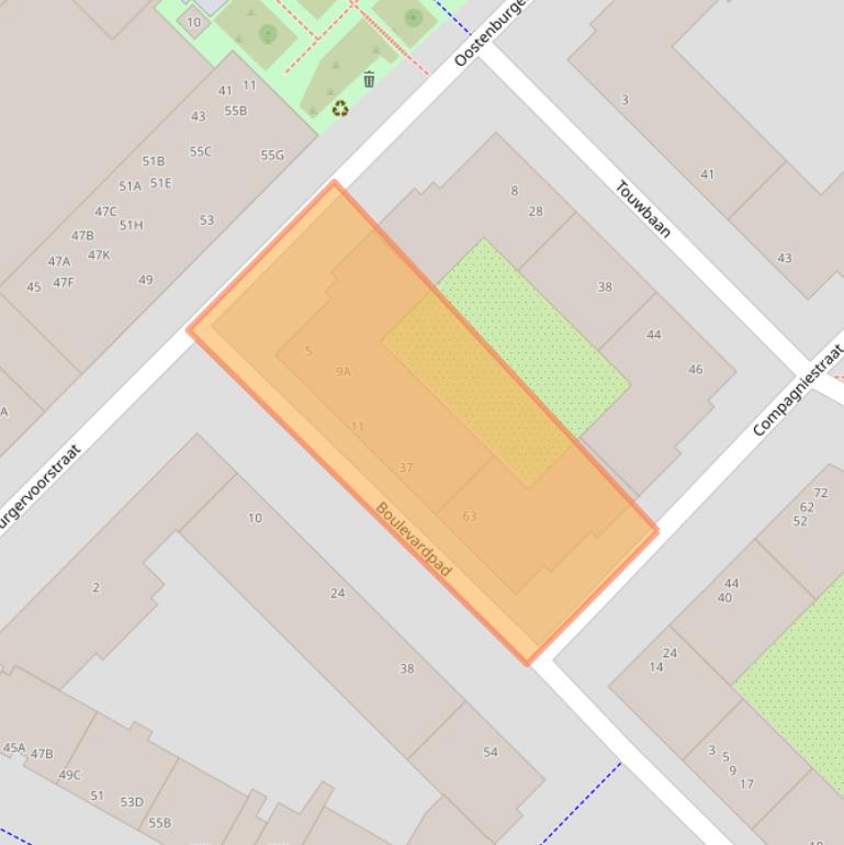 Kaart van postcodegebied 1018HN.