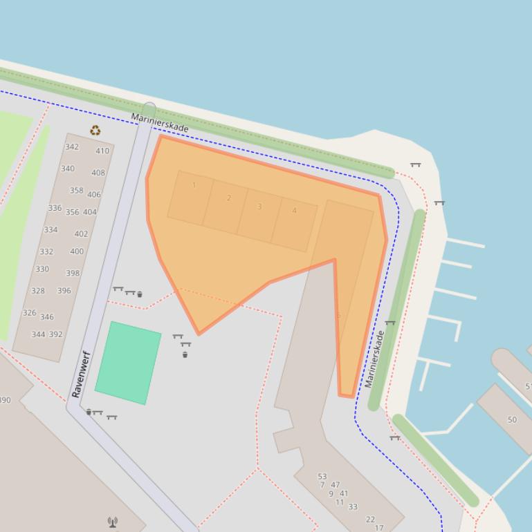 Kaart van postcodegebied 1018HX.