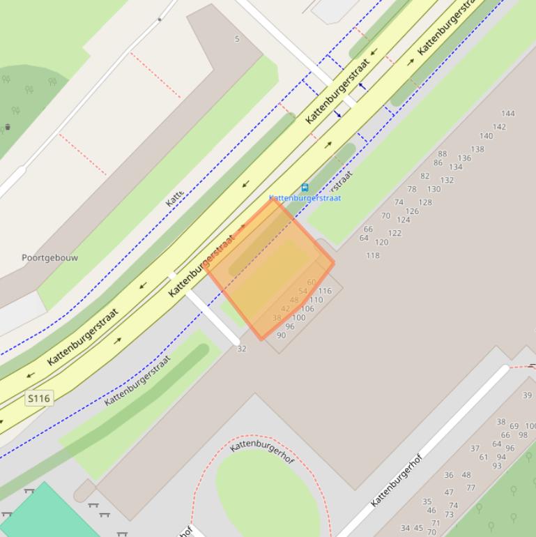 Kaart van postcodegebied 1018JC.