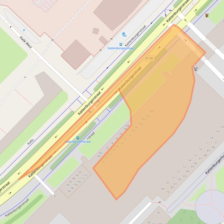 Kaart van postcodegebied 1018JG.