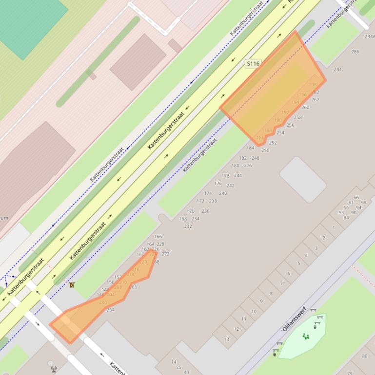 Kaart van postcodegebied 1018JJ.