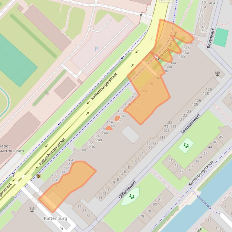 Kaart van postcodegebied 1018JL.