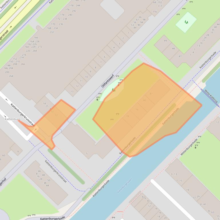 Kaart van postcodegebied 1018JV.