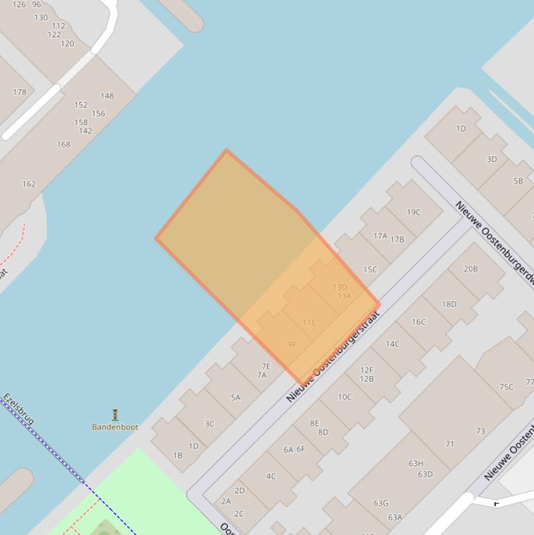 Kaart van postcodegebied 1018MD.